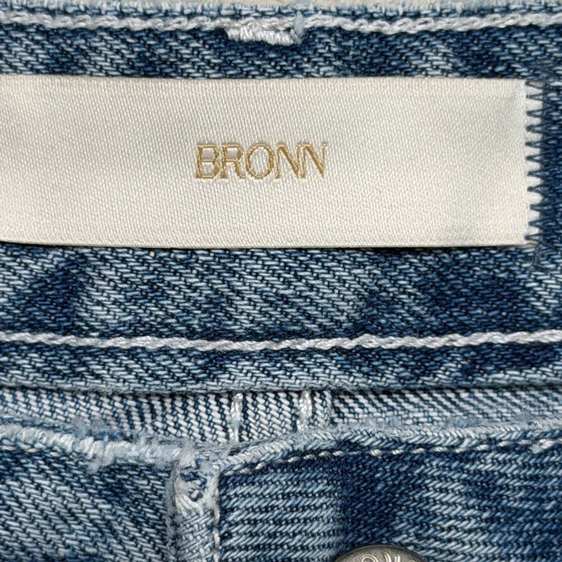 새상품 브론 울림 와이드 데님 팬츠 중청 S 상품이미지3