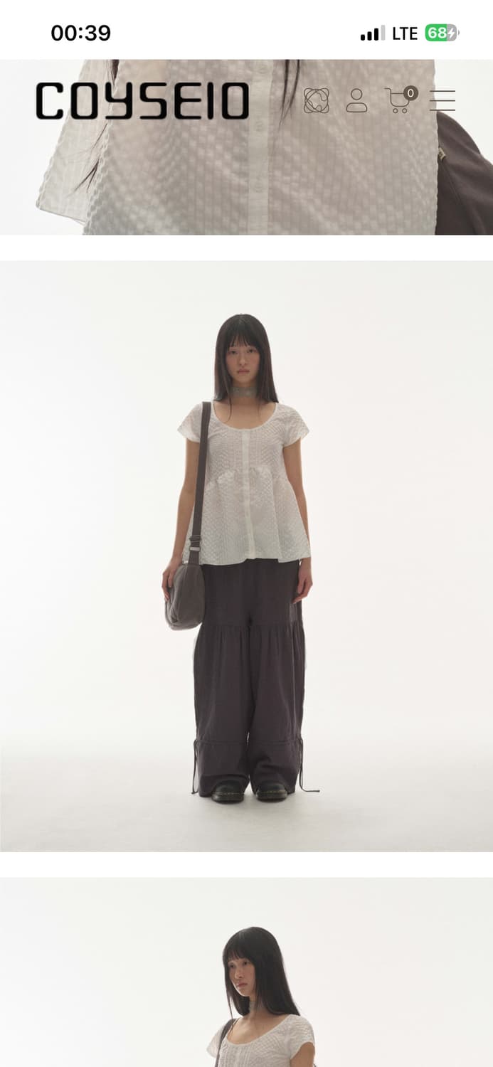 코이세이오 COYSEIO PINTUCK BLOUSE WHITE 상품이미지1