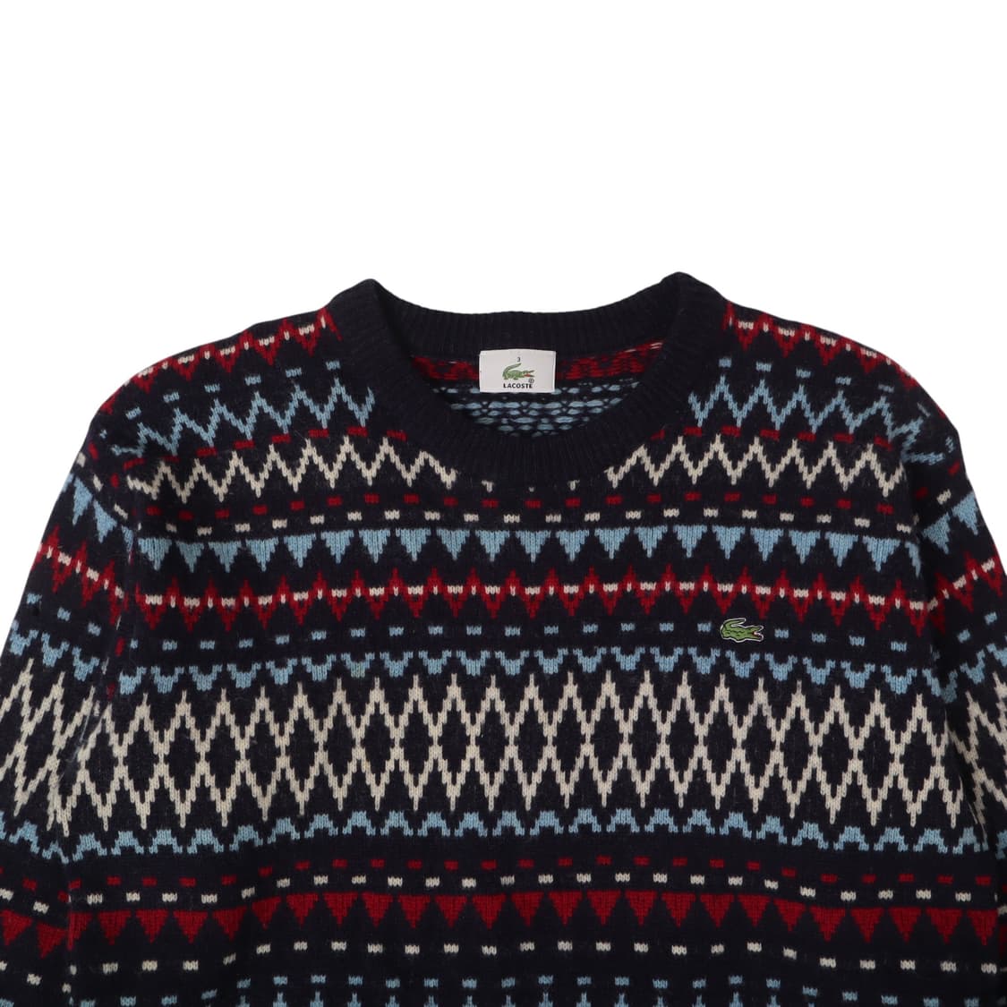 라코스테 에스닉 패턴 울 니트 상품이미지2