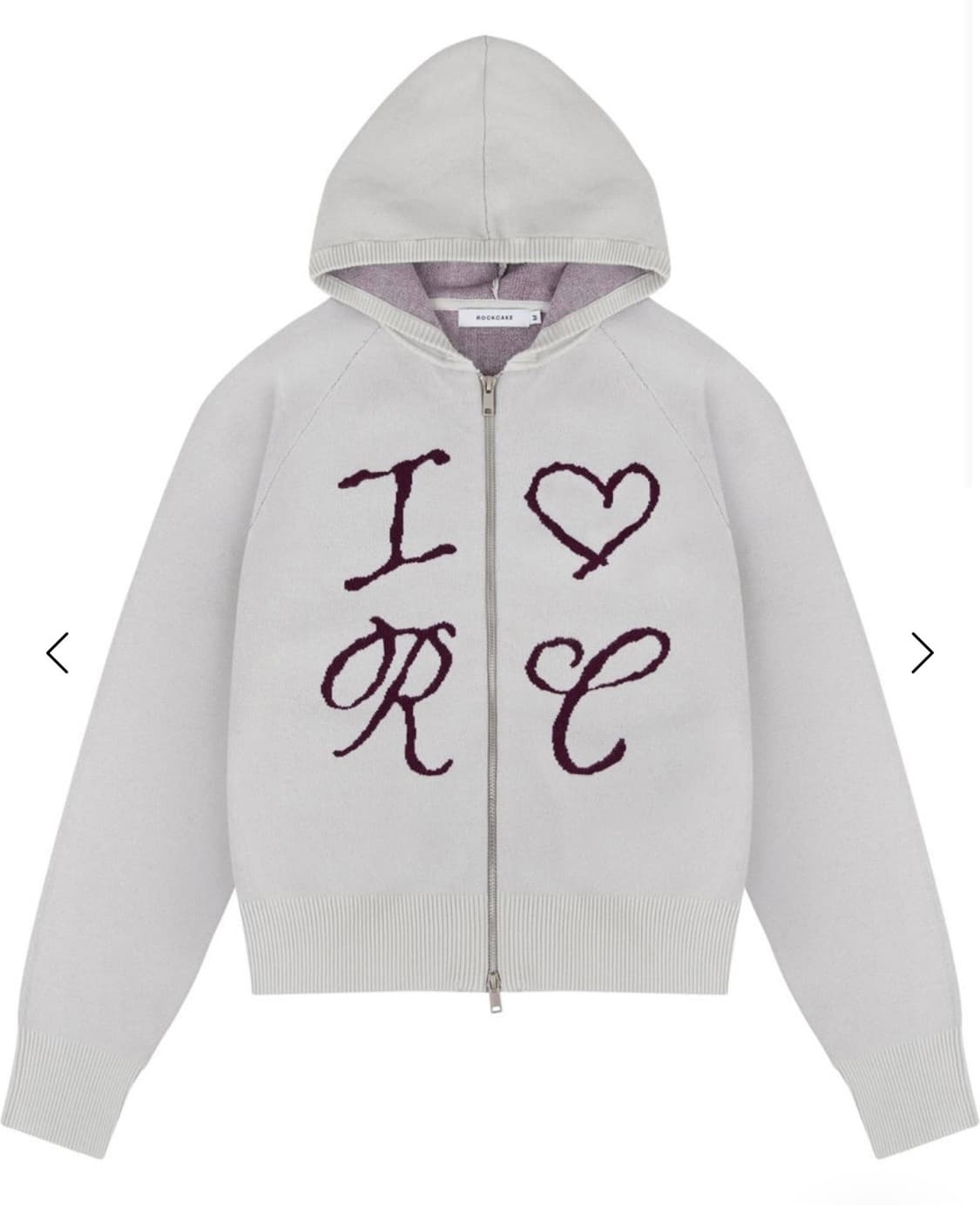 락케이크 니트집업 상품이미지3