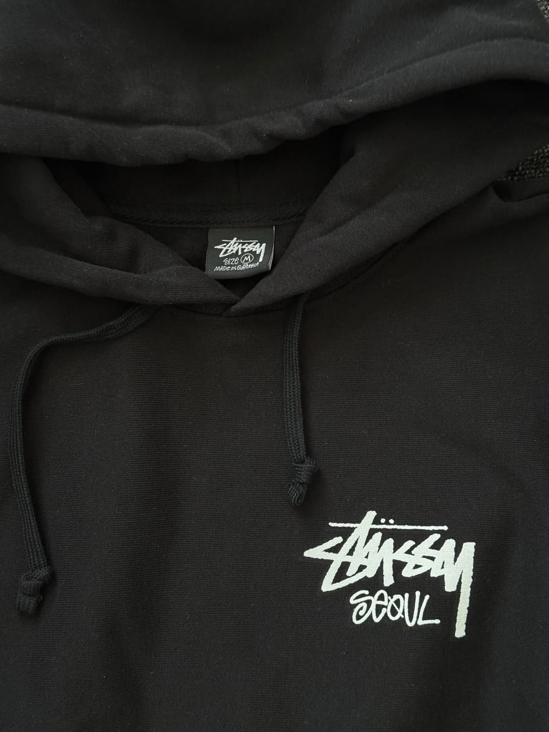 [M] 스투시 스탁 서울 후드 블랙 상품이미지2