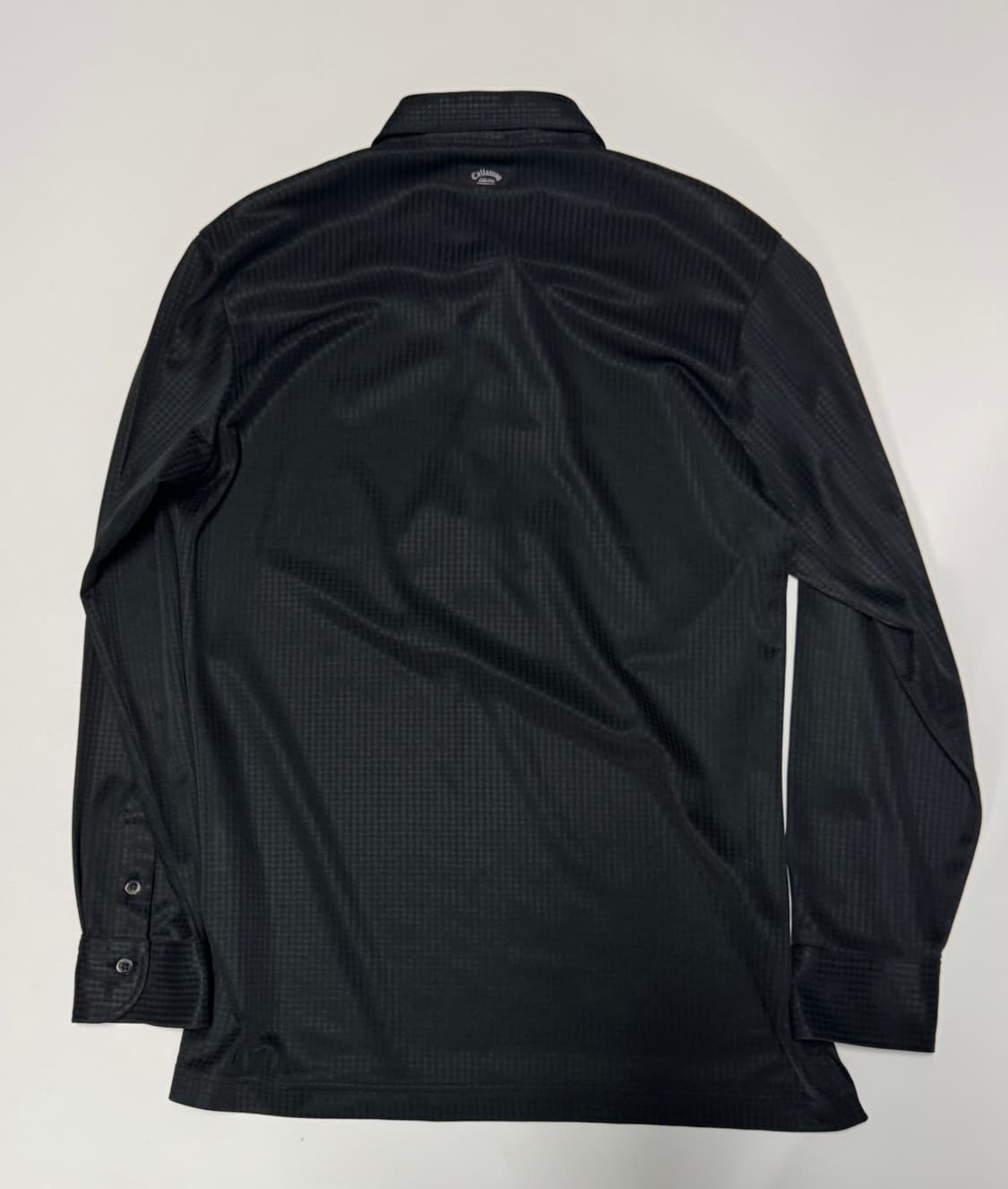 캘러웨이 골프 기능성 체크 긴팔 카라티 L 블랙 상품이미지2