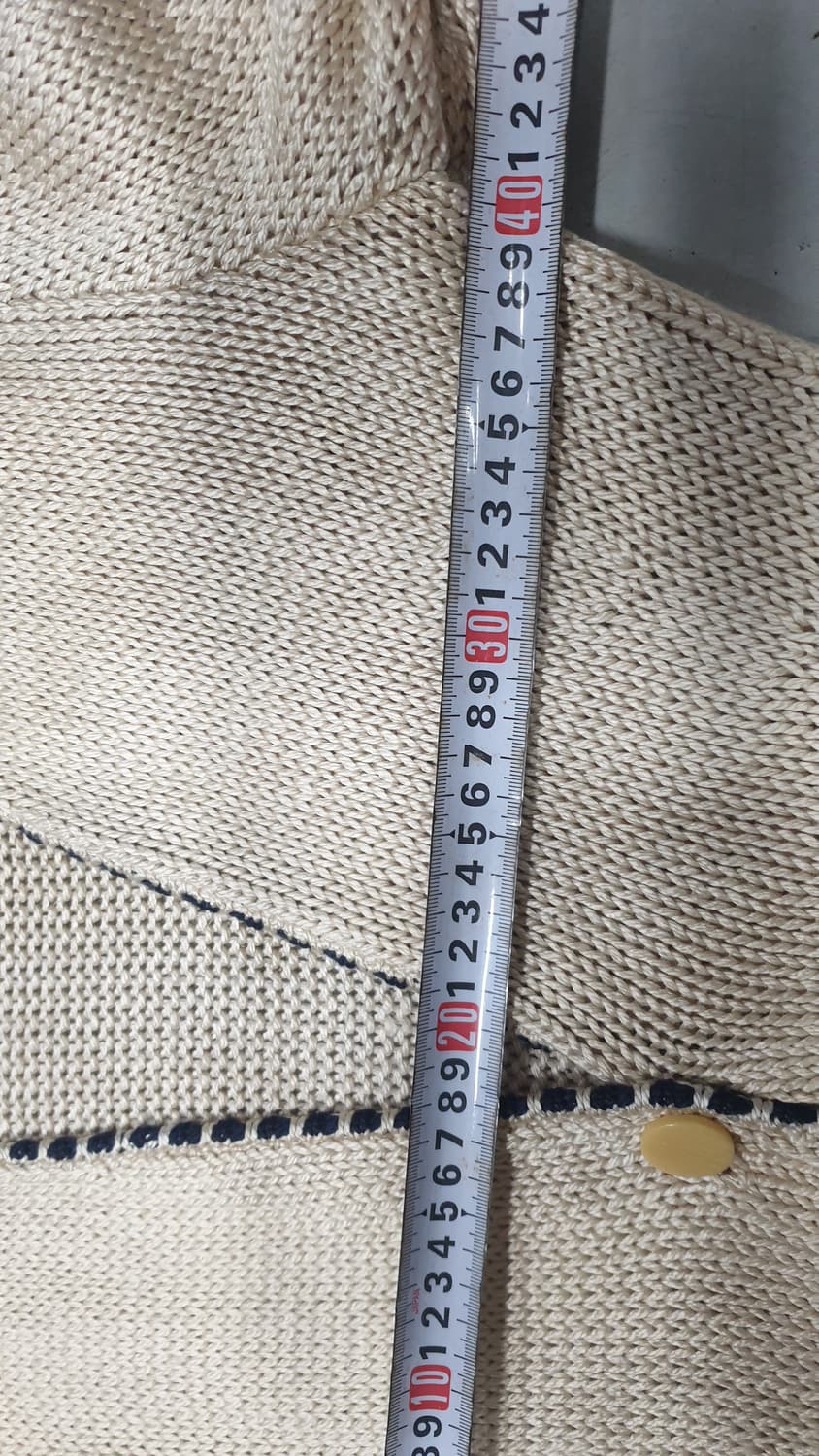 이태리 Krizia Maglia 실크 니트 가디건 아이보리 38 상품이미지4