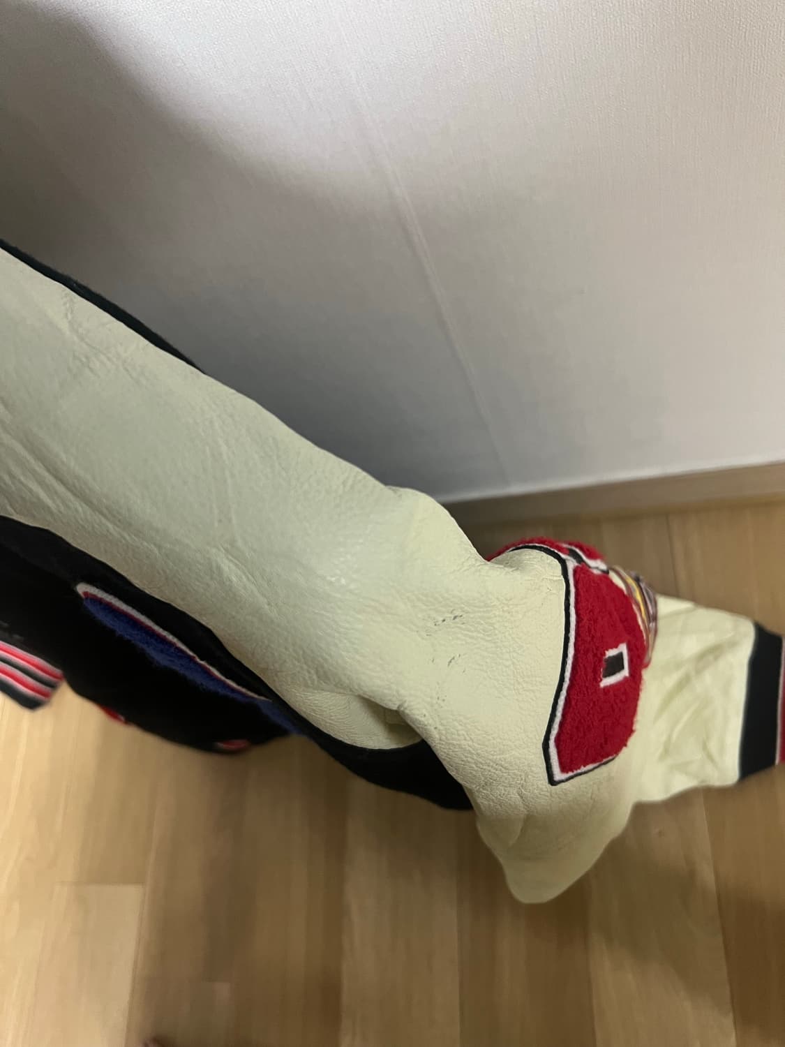 빈티지 2001 아사히 레더 바시티 상품이미지4