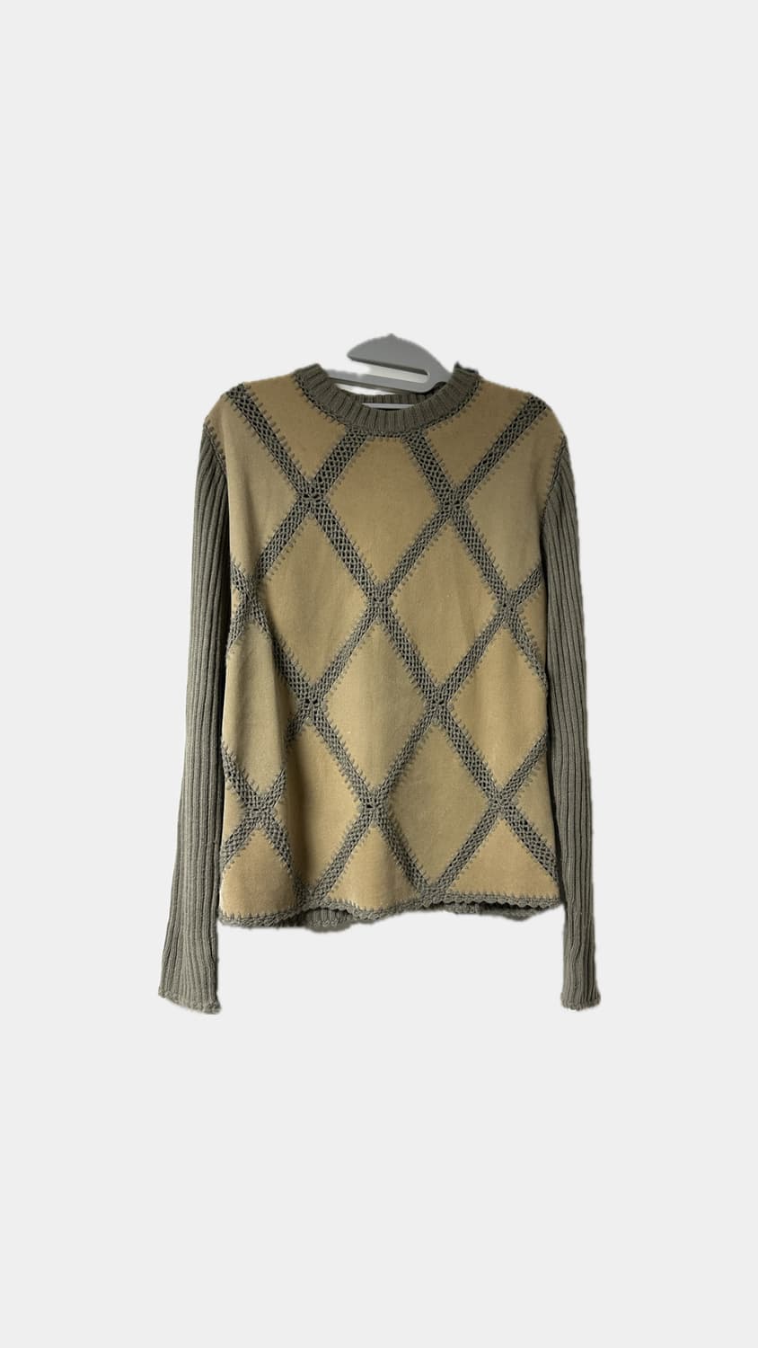 vintage argyle knitwear 상품이미지1