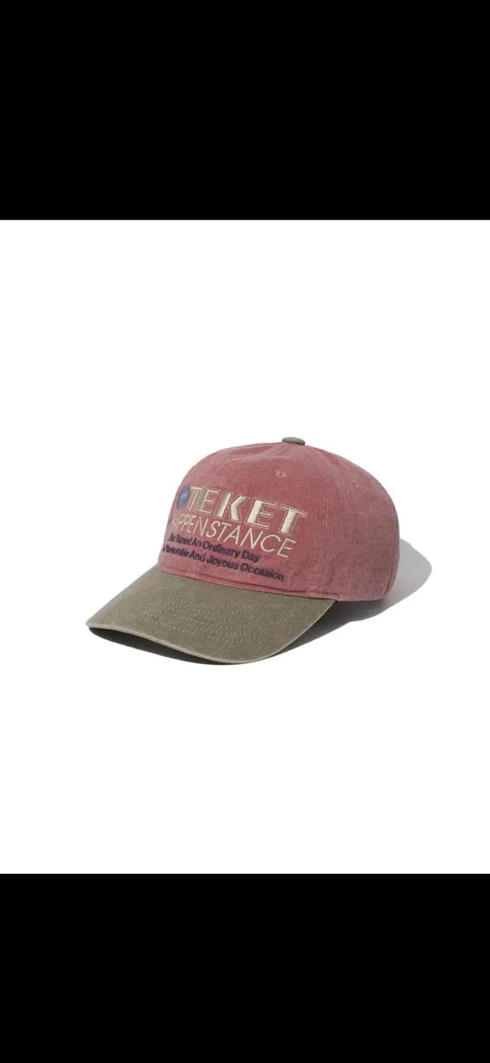(1회착용) 테켓 happen cap pink 볼캡 모자 상품이미지1