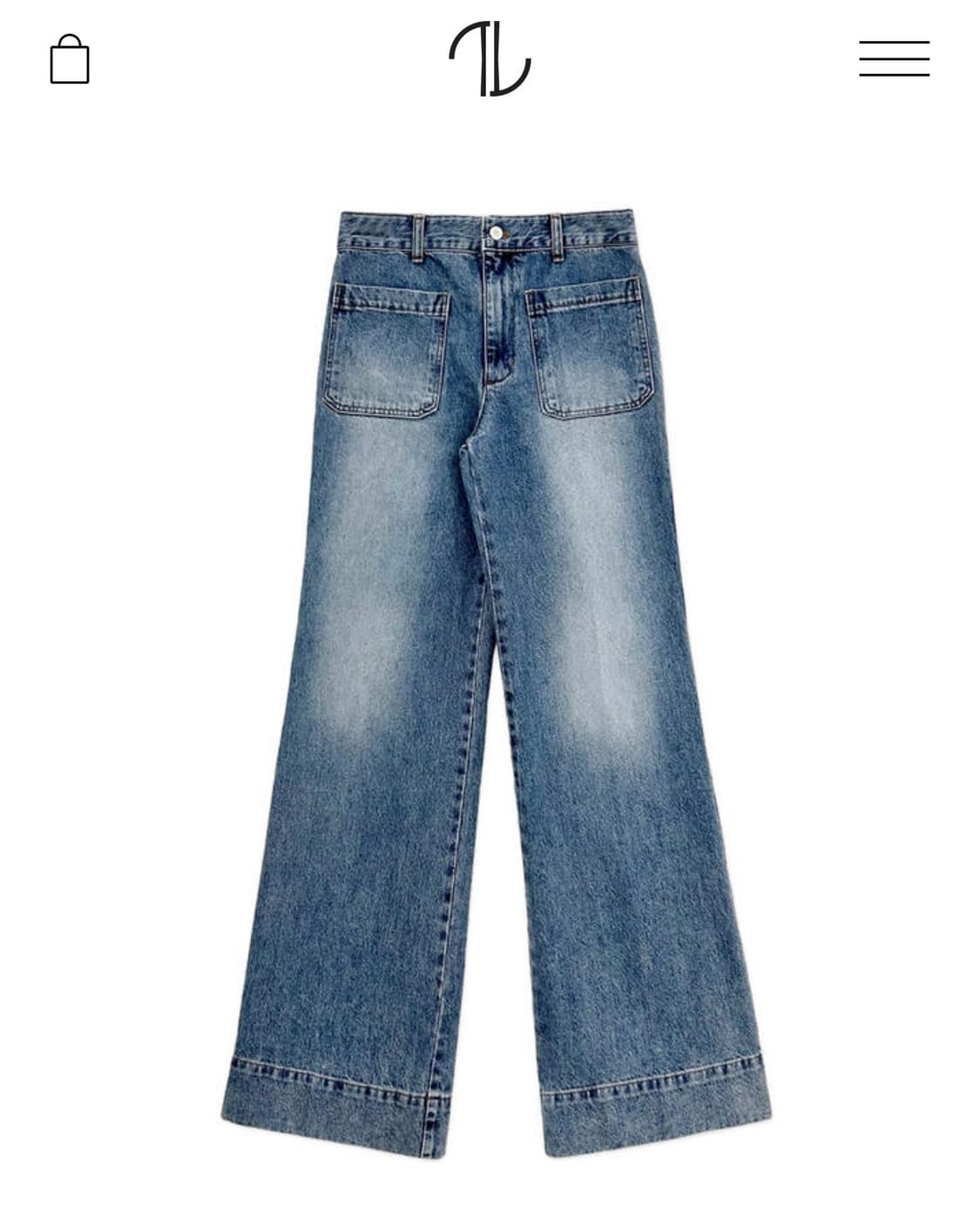 더로랑 미디엄블루와이드데님(S,오리지널) 상품이미지2