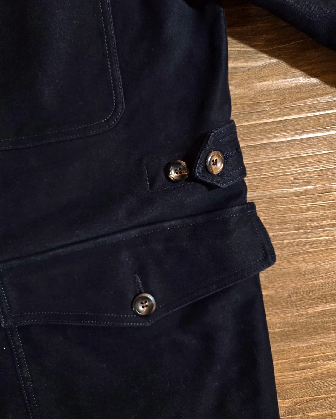 드레익스 몰스킨 더블 브레스티드 워크 코트 (Drakes) 상품이미지6