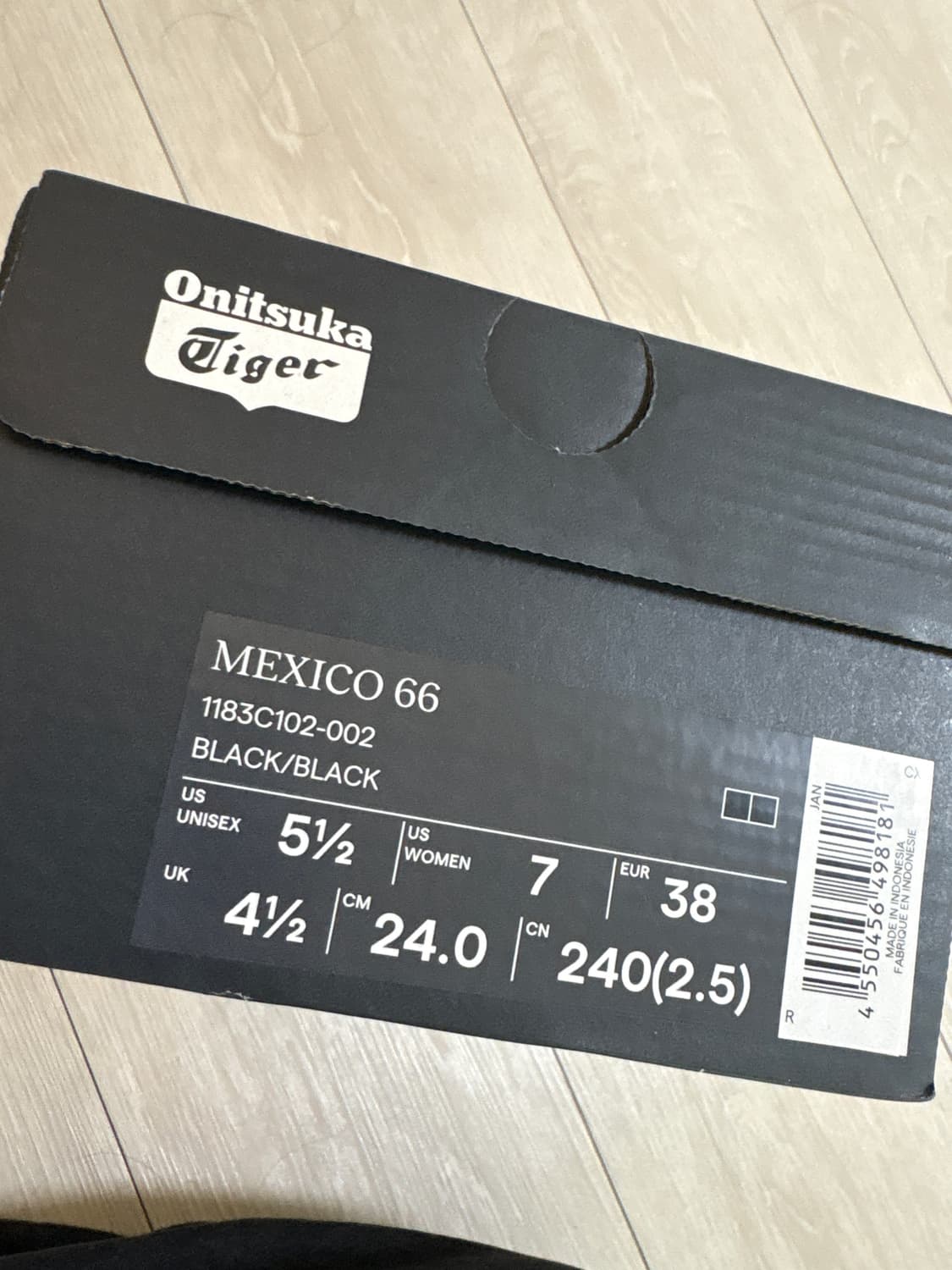 오니츠카타이거 멕시코66 240 블랙 상품이미지2