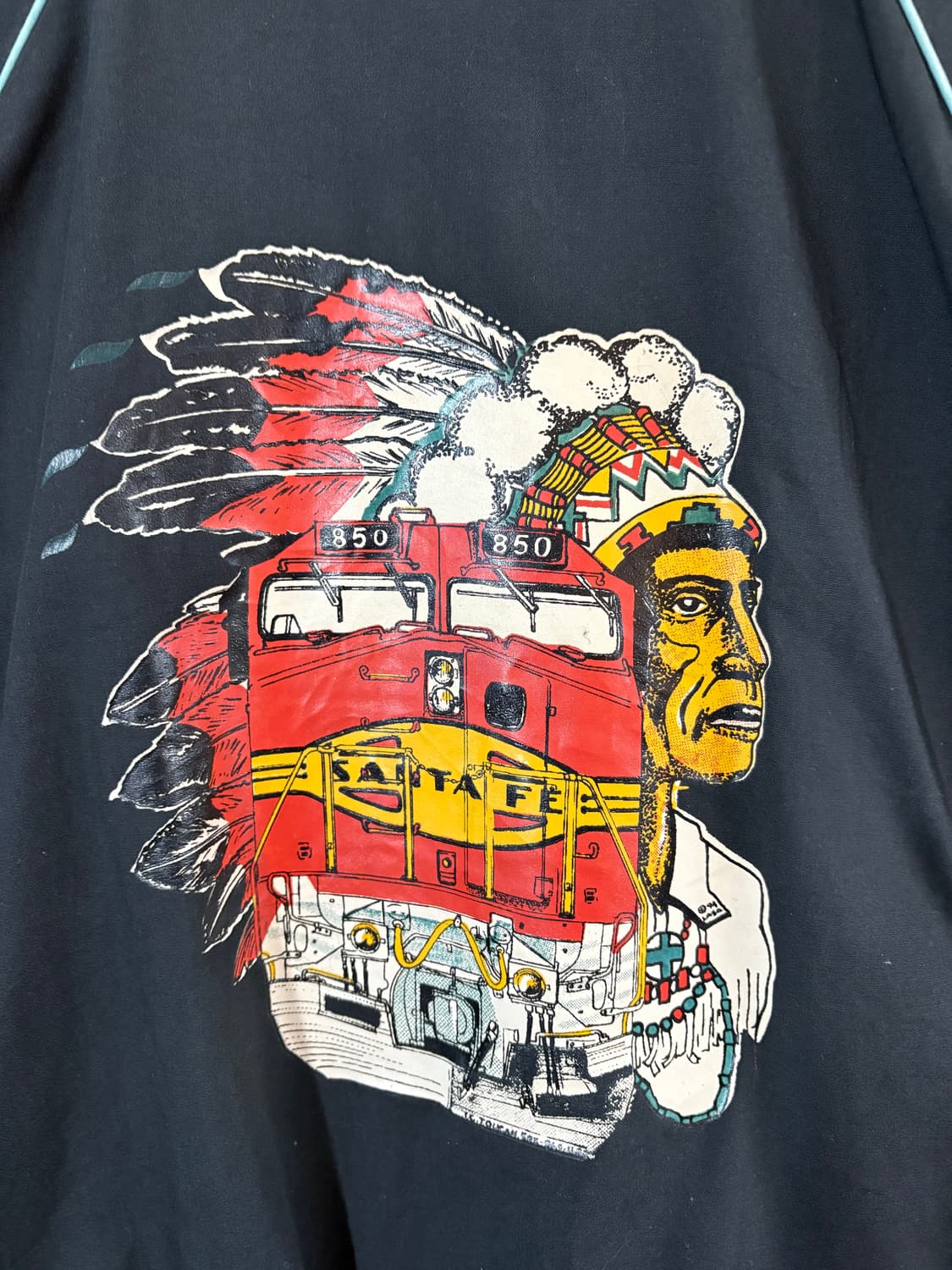 80‘s West Ark Aztec pattern varsity JK 상품이미지9