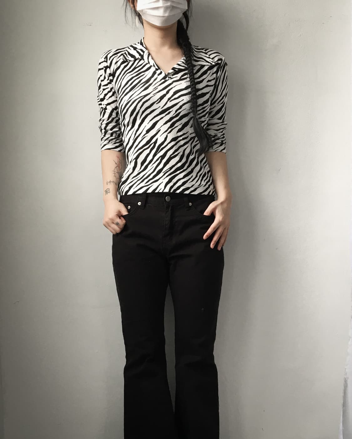 Zebra pattern pk sleeve 상품이미지1