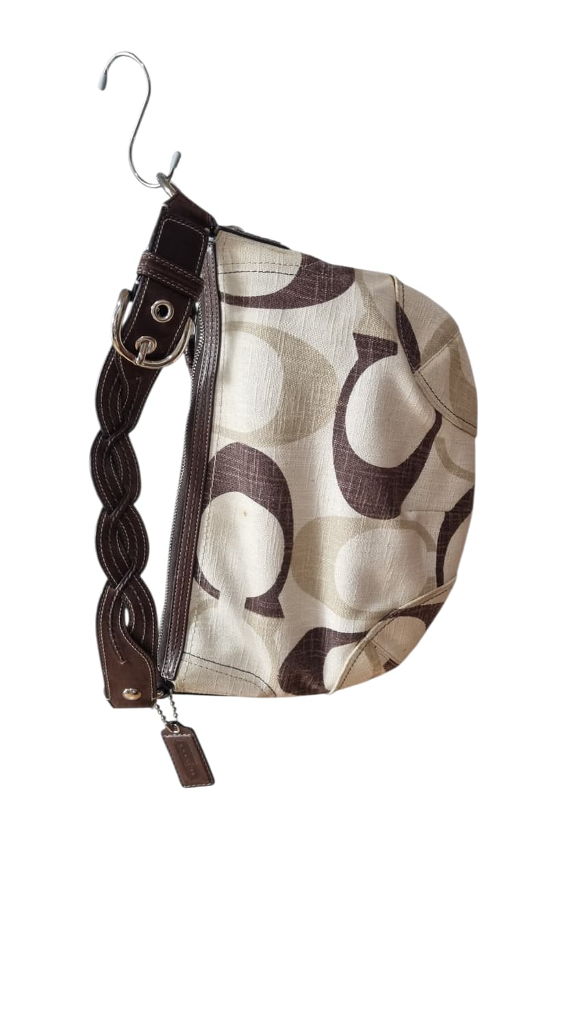 Coach 코치 시그니처 린넨 버클 숄더백 갸루 y2k 상품이미지2