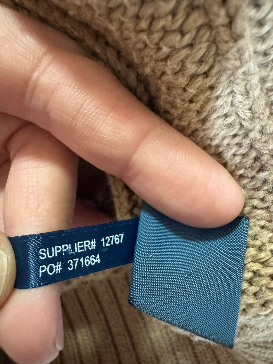 폴로랄프로렌 꽈배기 베이지 니트(M 사이즈) 상품이미지5