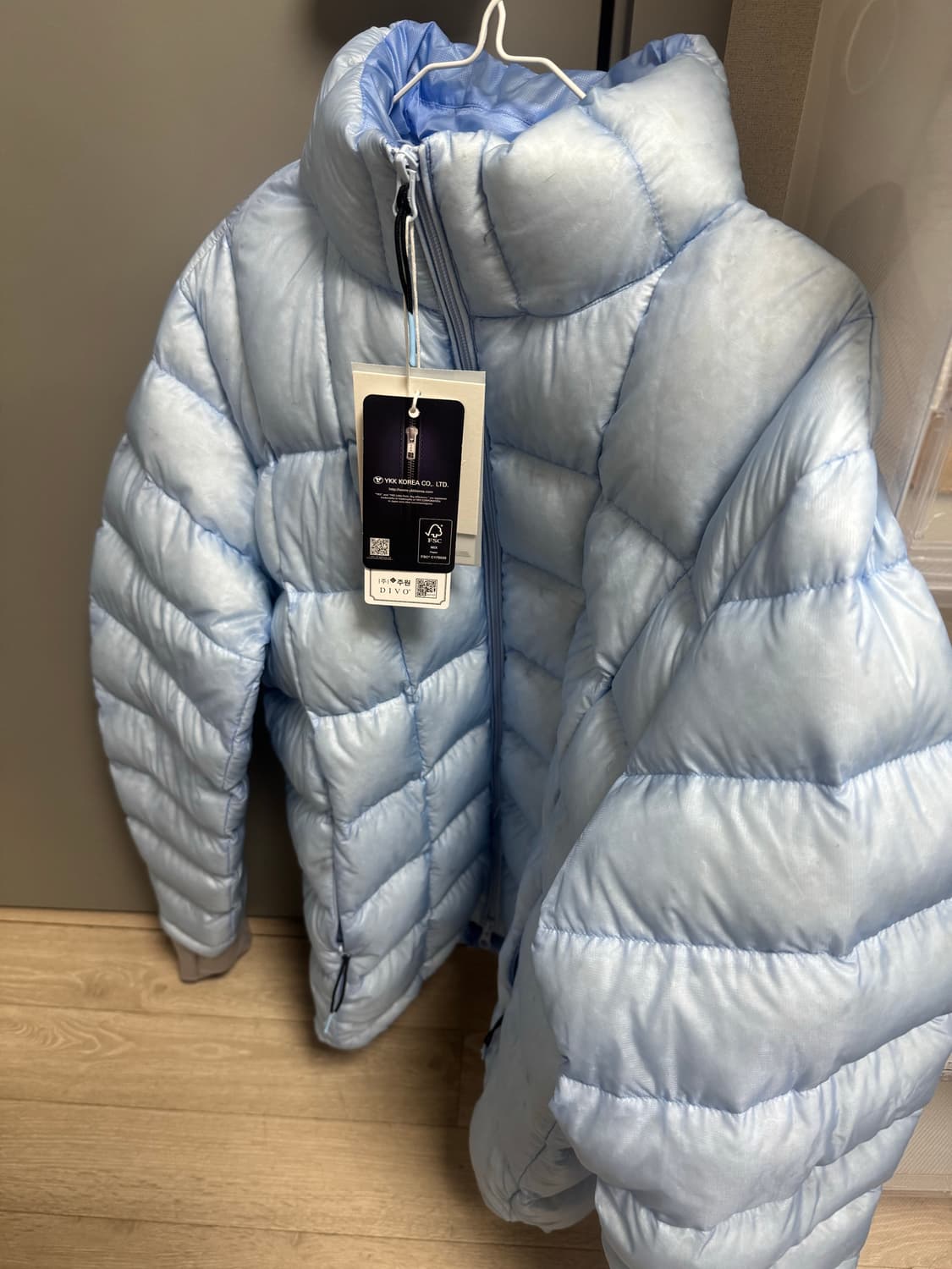 [2] 999휴머니티 모듈러 구스다운 스카이블루 패딩 상품이미지2