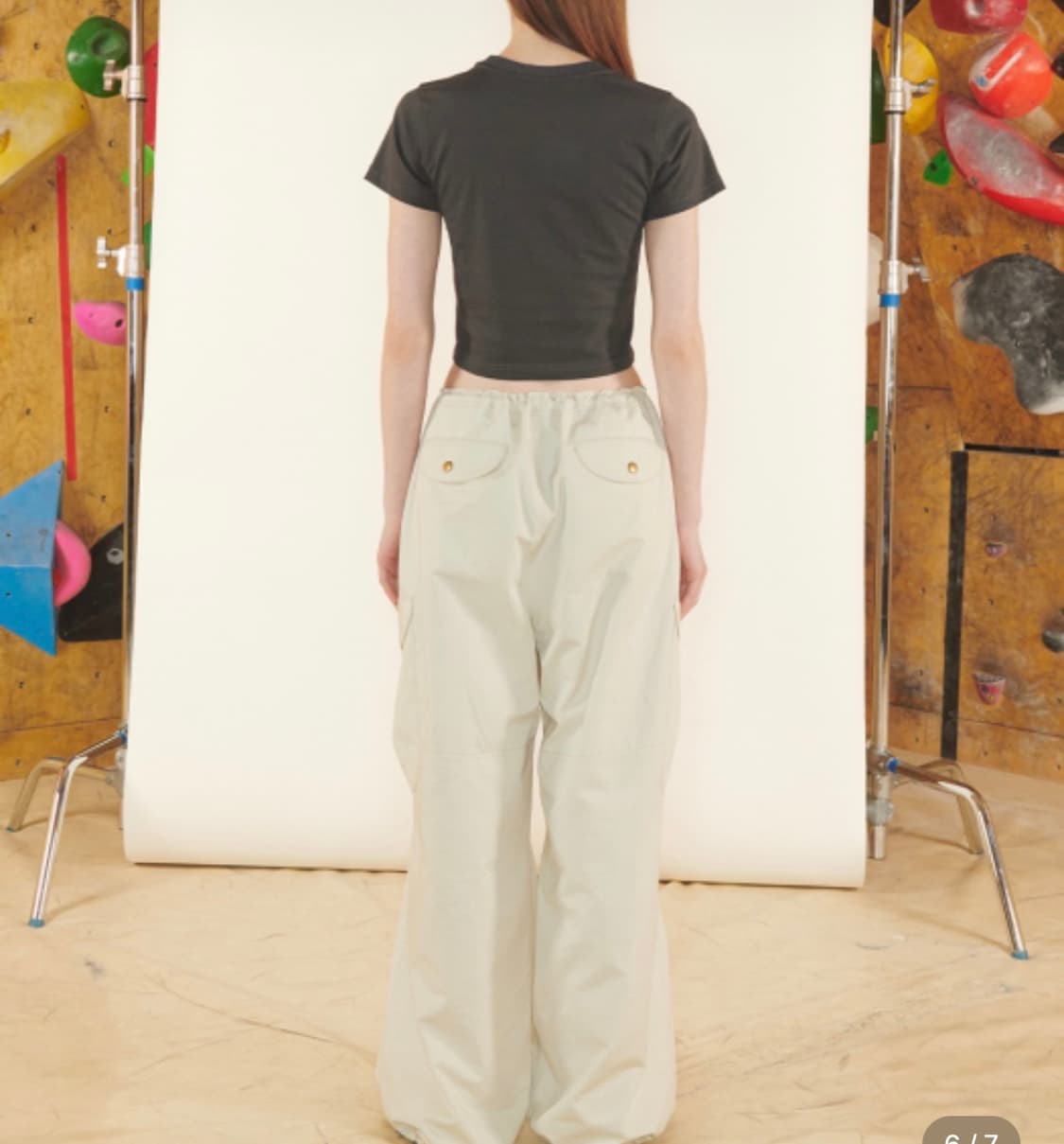 Kijun desert cargo pants unisex cream 상품이미지2