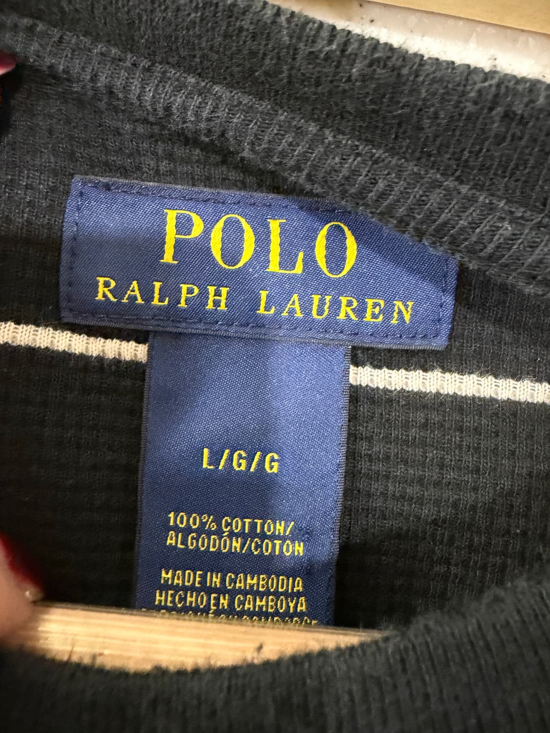 399. 폴로 롱슬리브 와플티 상품이미지2