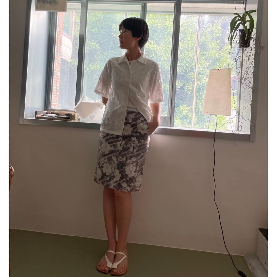 Teak Pear flower skirt  상품이미지3