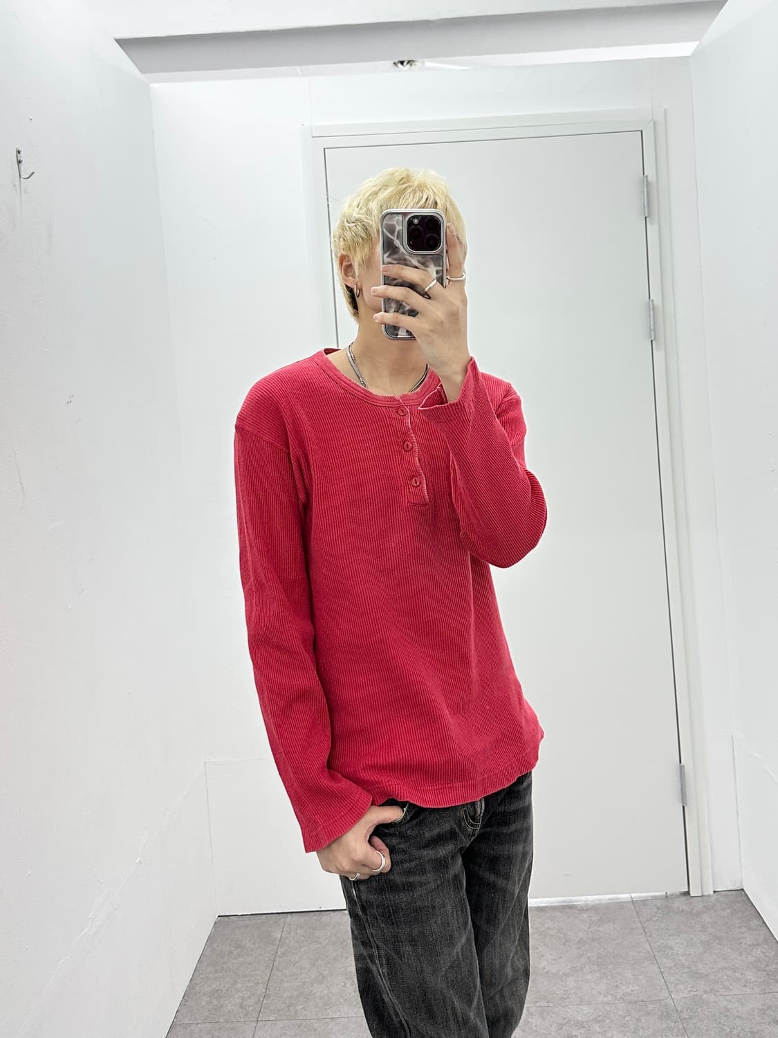 JPN pink knit top 상품이미지1