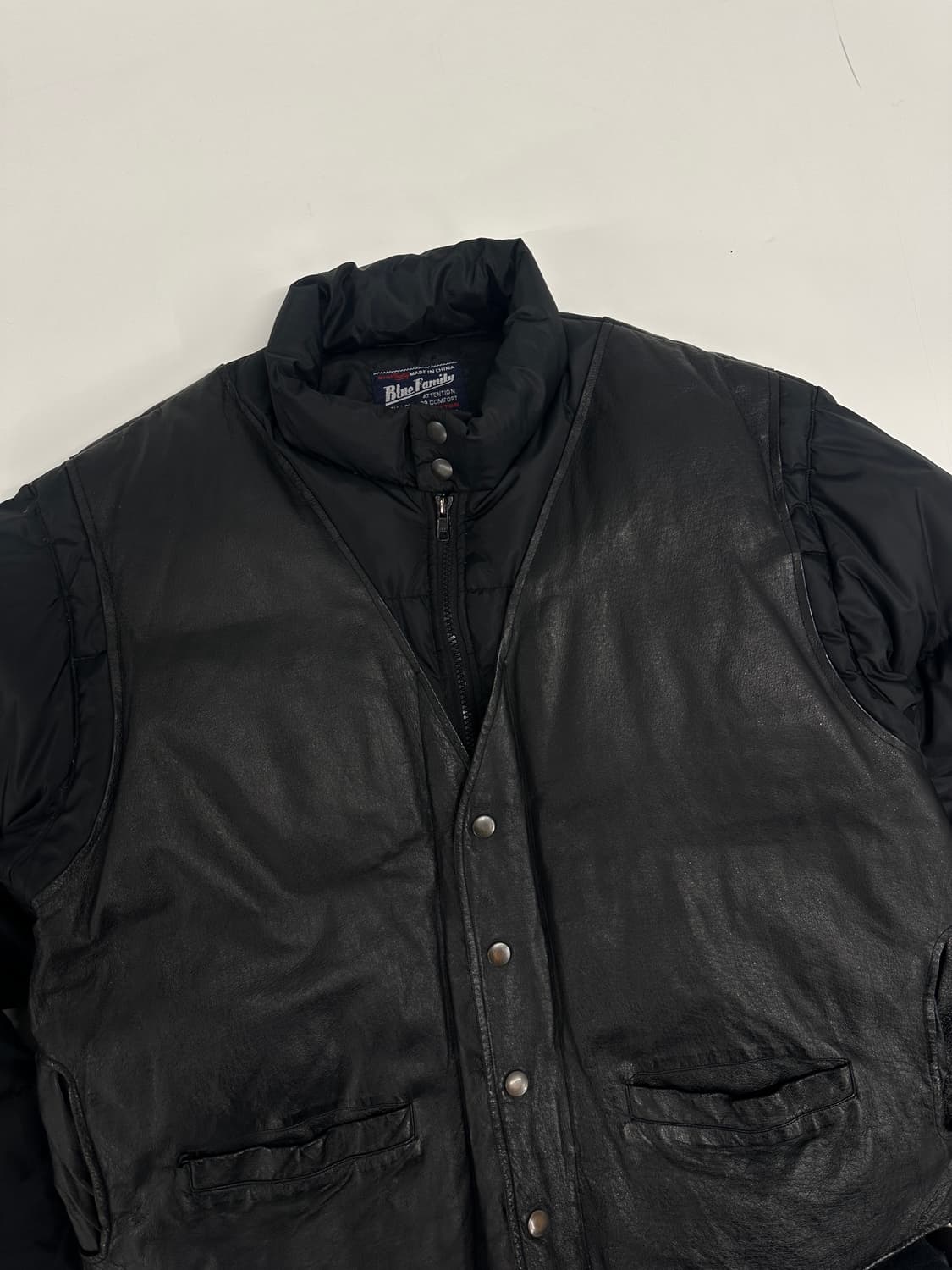 베네통 가죽 덕다운 패딩 50 상품이미지4