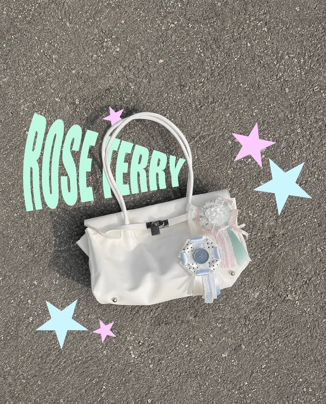 ☁️스카이블루 도트 로제트 ♥ 상품이미지1