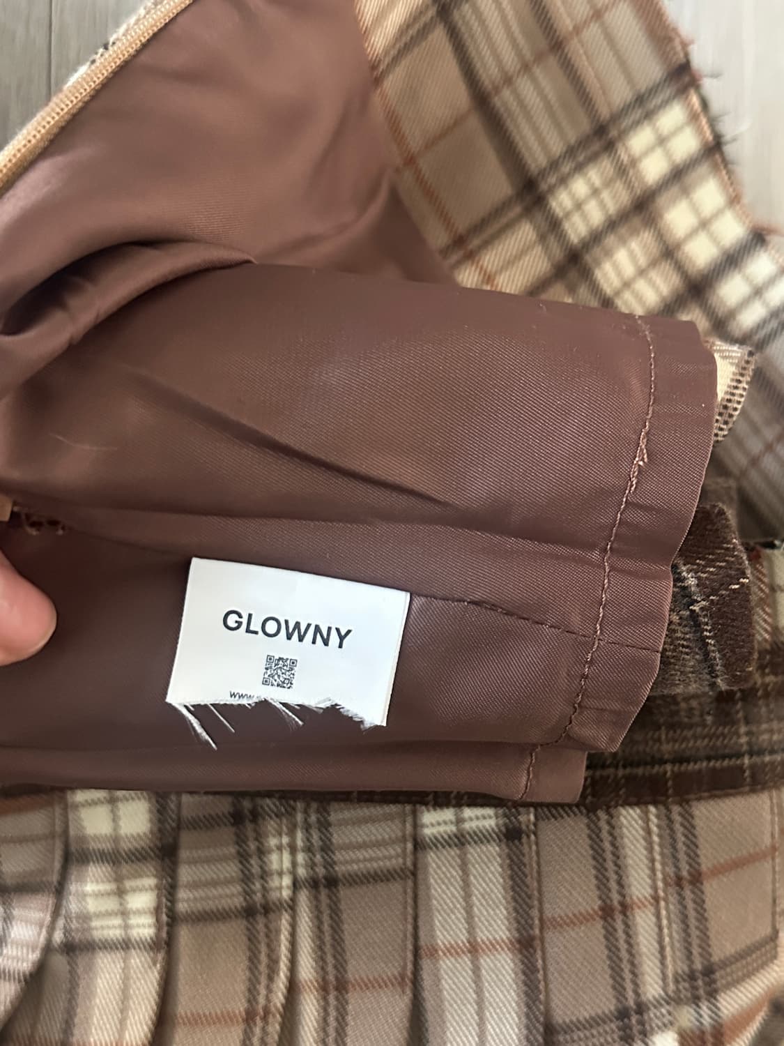 🤎글로니 haze twotone pleated skirt (새상품) 상품이미지7