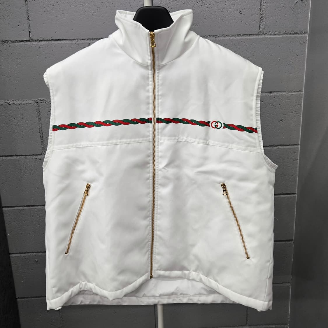 구찌 나일론 GG 인터로킹 조끼 자켓 오버핏46 상품이미지2