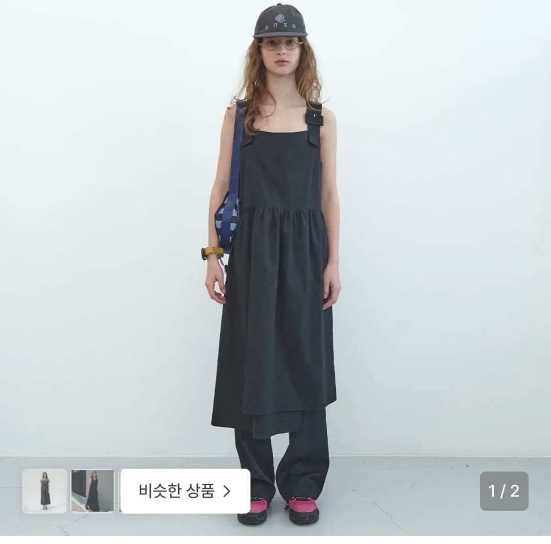 엔조블루스 오버랩 코튼 드레스 상품이미지1