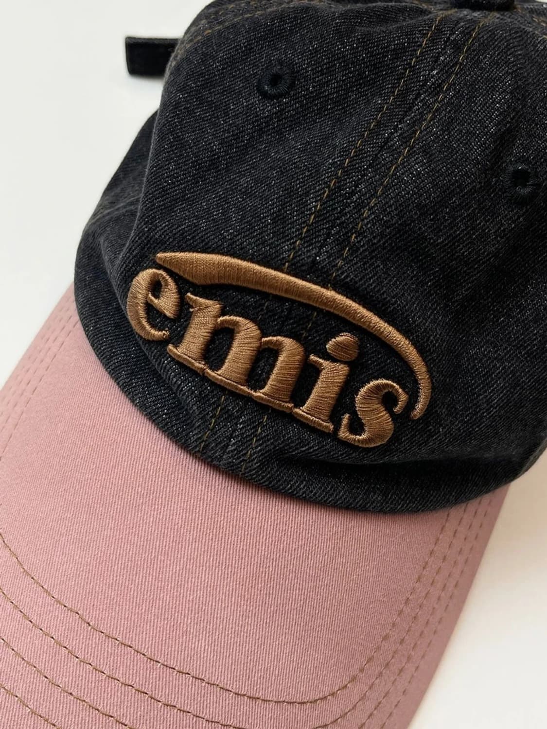 이미스 EMIS 워시드 배색 데님 볼캡 A1441    상품이미지2