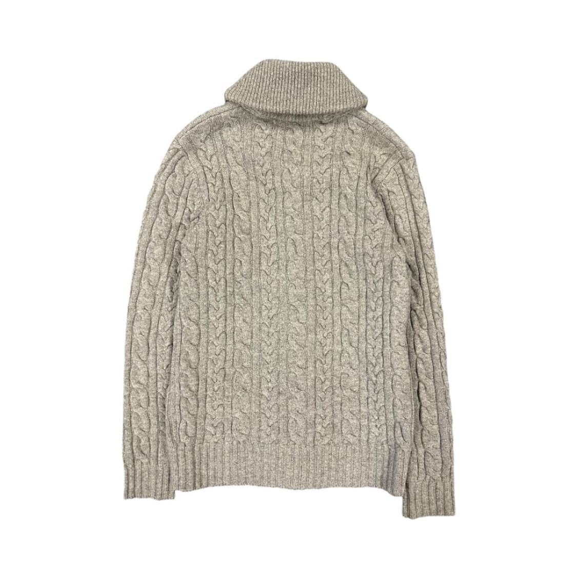 L) 포레스트캠프 멜란지그레이 울 케이블 숄카라 니트 가디건 TK-033 상품이미지4