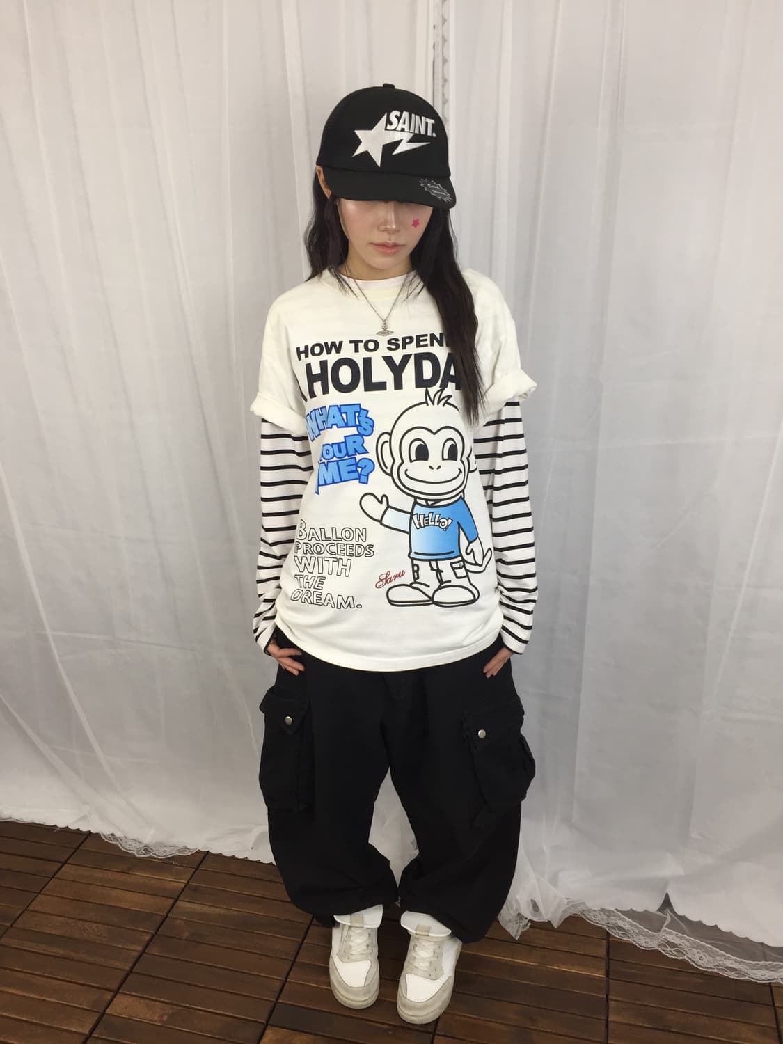 00s Grass Hopper Monkey Graphic Tee 상품이미지1