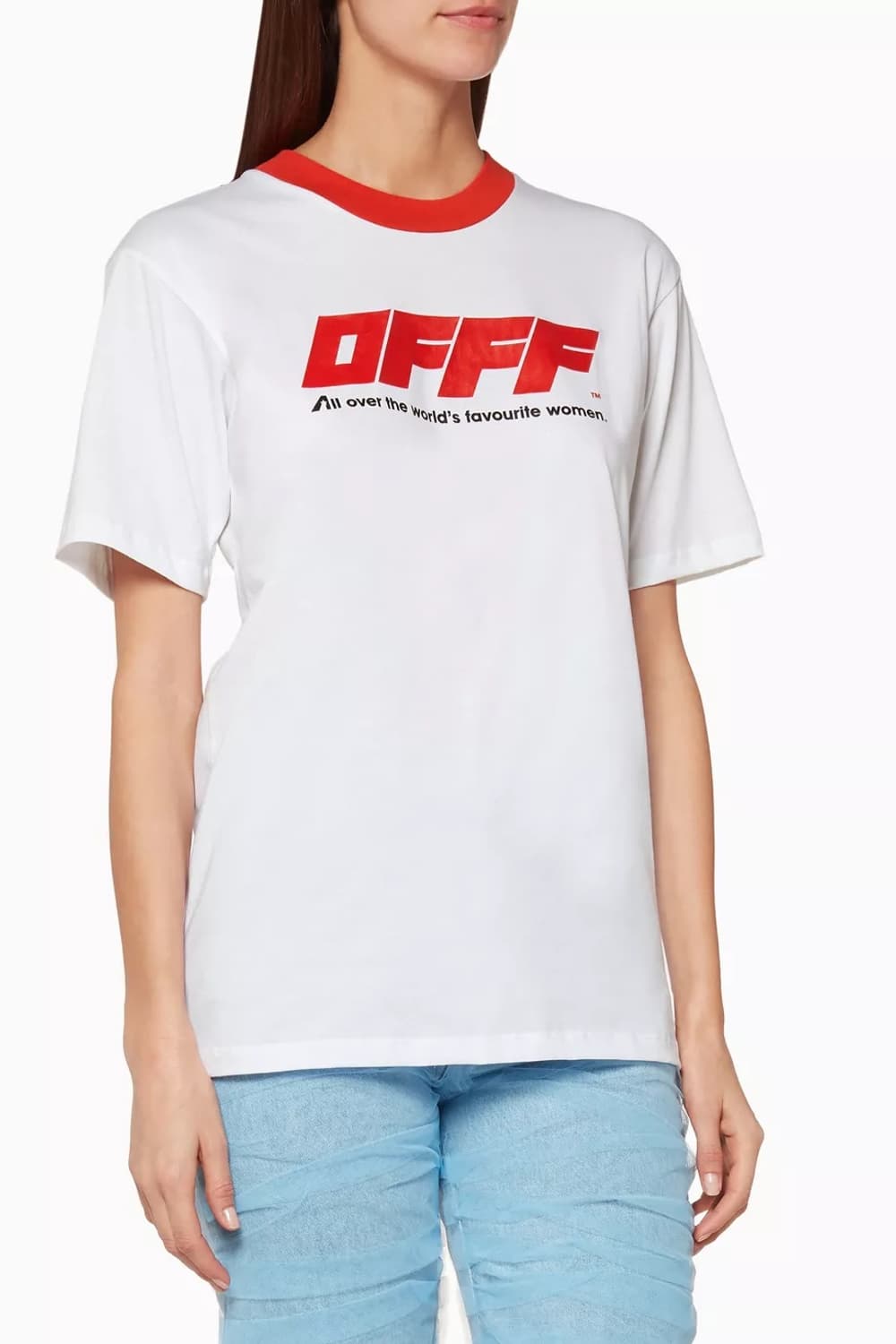 Off white white oversized T-shirt    상품이미지2