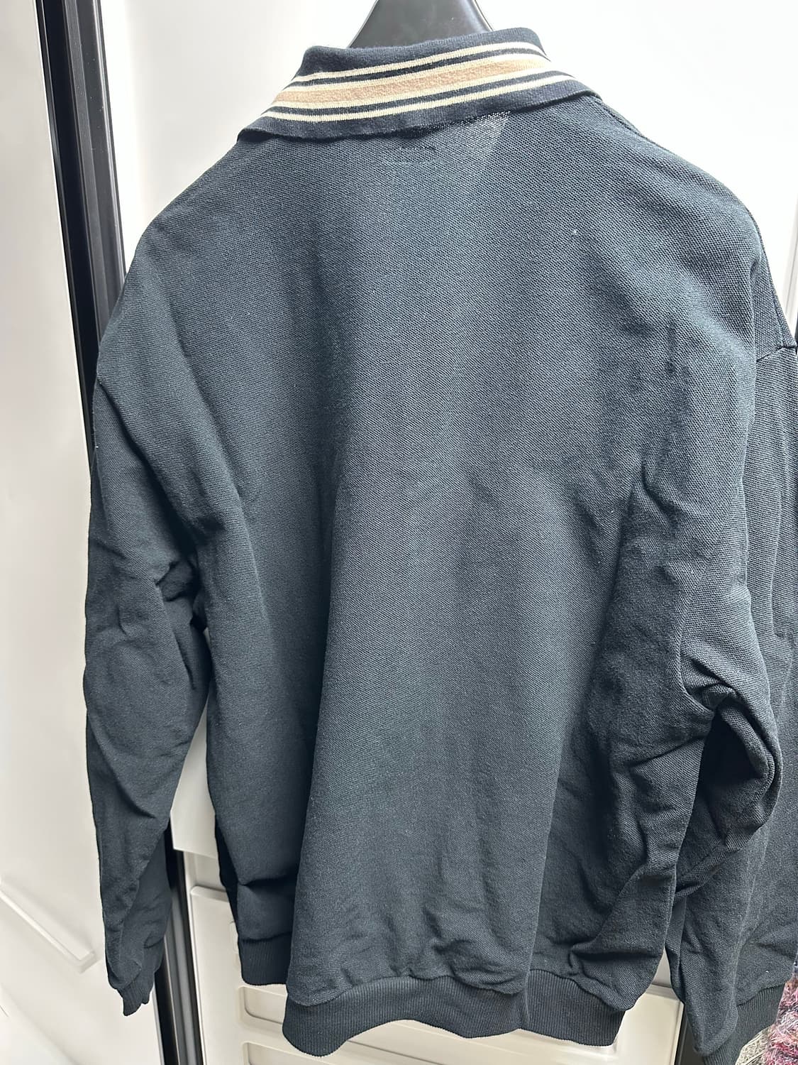 [4] 캐피탈 피케 랑글 레트로 폴로 블랙 상품이미지4