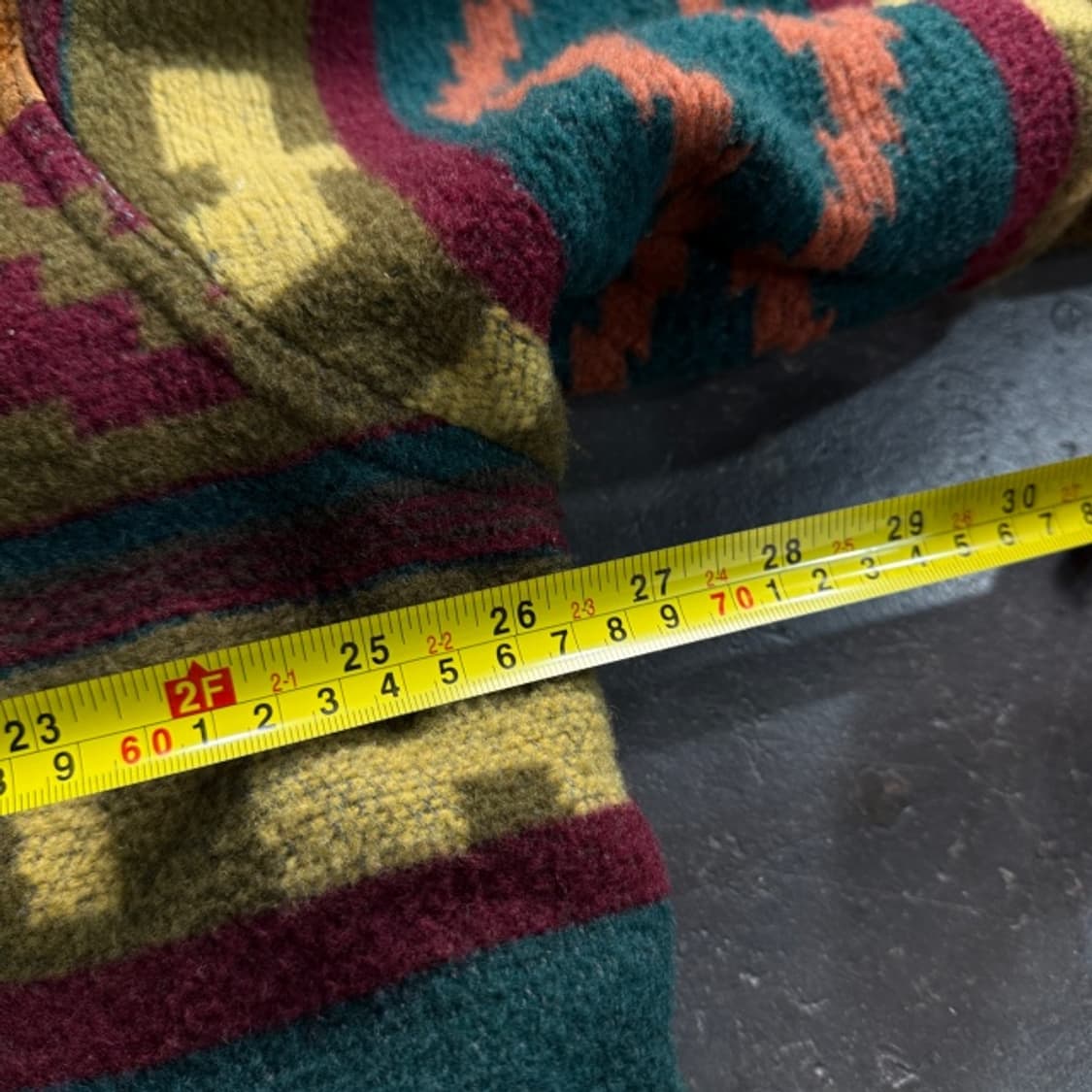 105 빈티지 웨스턴 노르딕 패턴 돈피 무스탕 자켓 상품이미지7