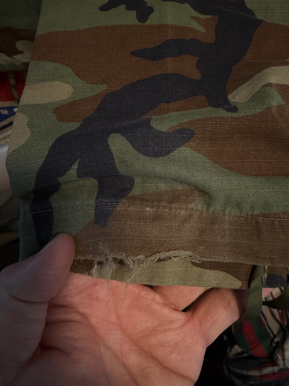 오리지널 밀리터리 립스탑 카모팬츠 M/Regular 상품이미지5