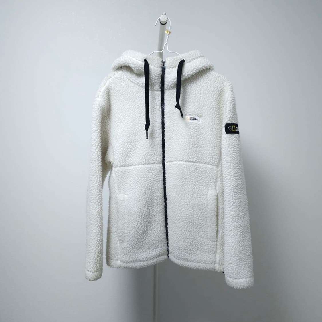 내셔널지오그래픽 양털 후드집업 S 상품이미지1