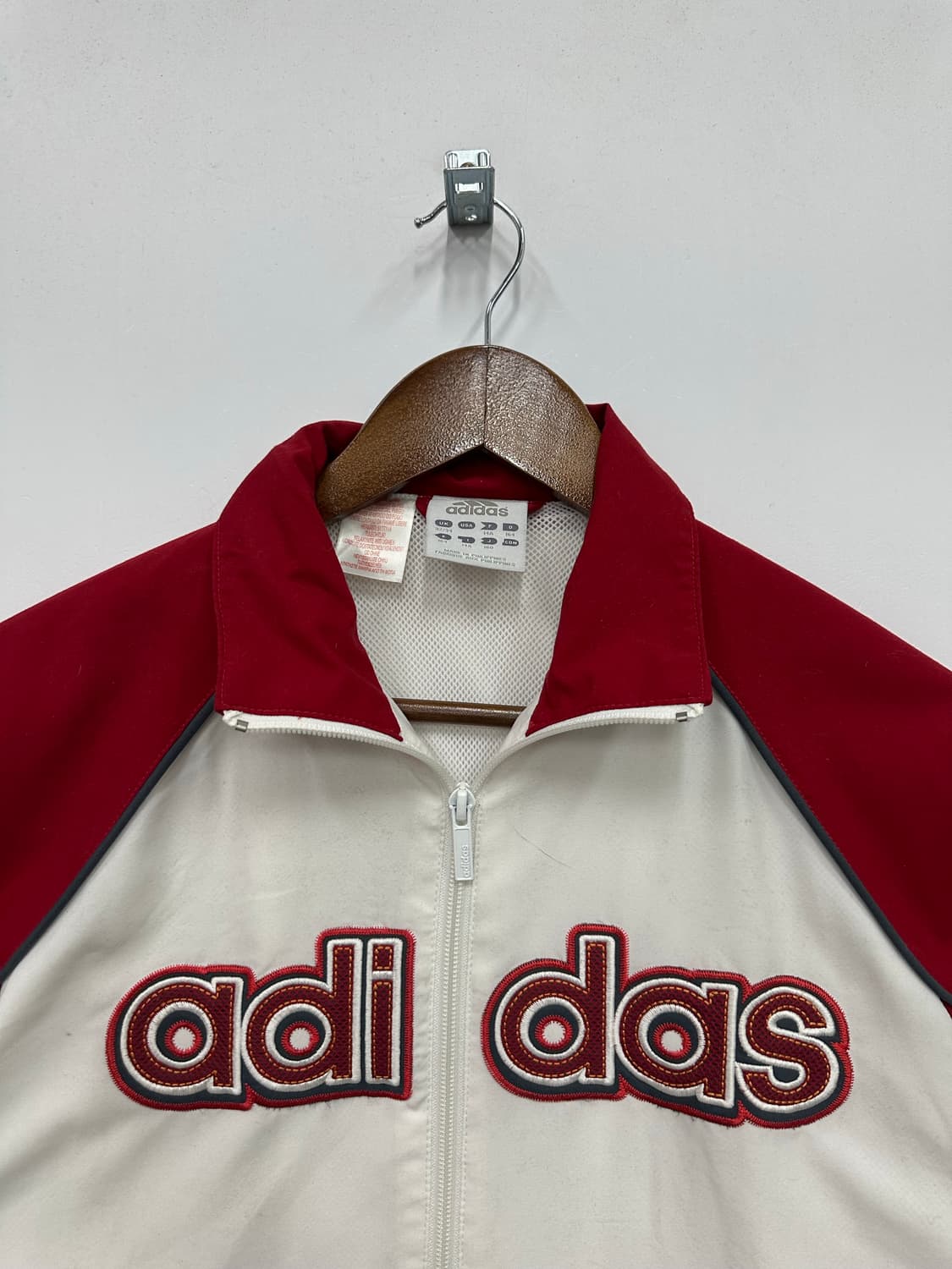 아디다스 레드 포인트 배색 올드스쿨 윈드브레이커 상품이미지2