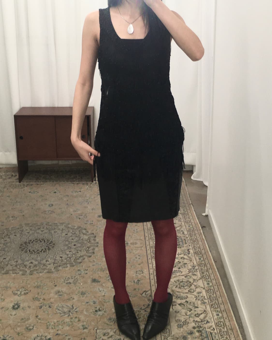 블랙 가죽치마 상품이미지3