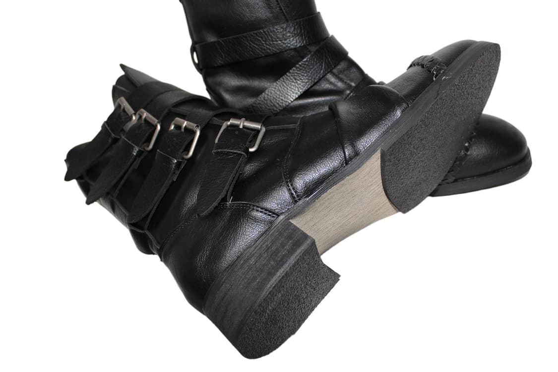 Whoop de doo Buckle Strap Leather Boots 상품이미지9