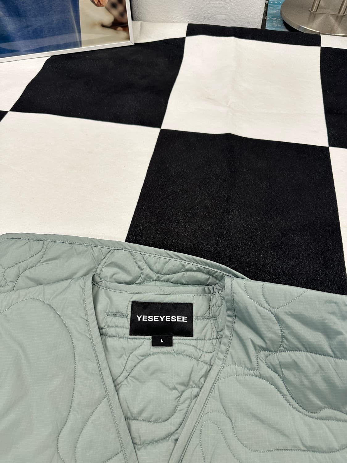 퀼팅 카모 누빔 자켓 L 상품이미지5