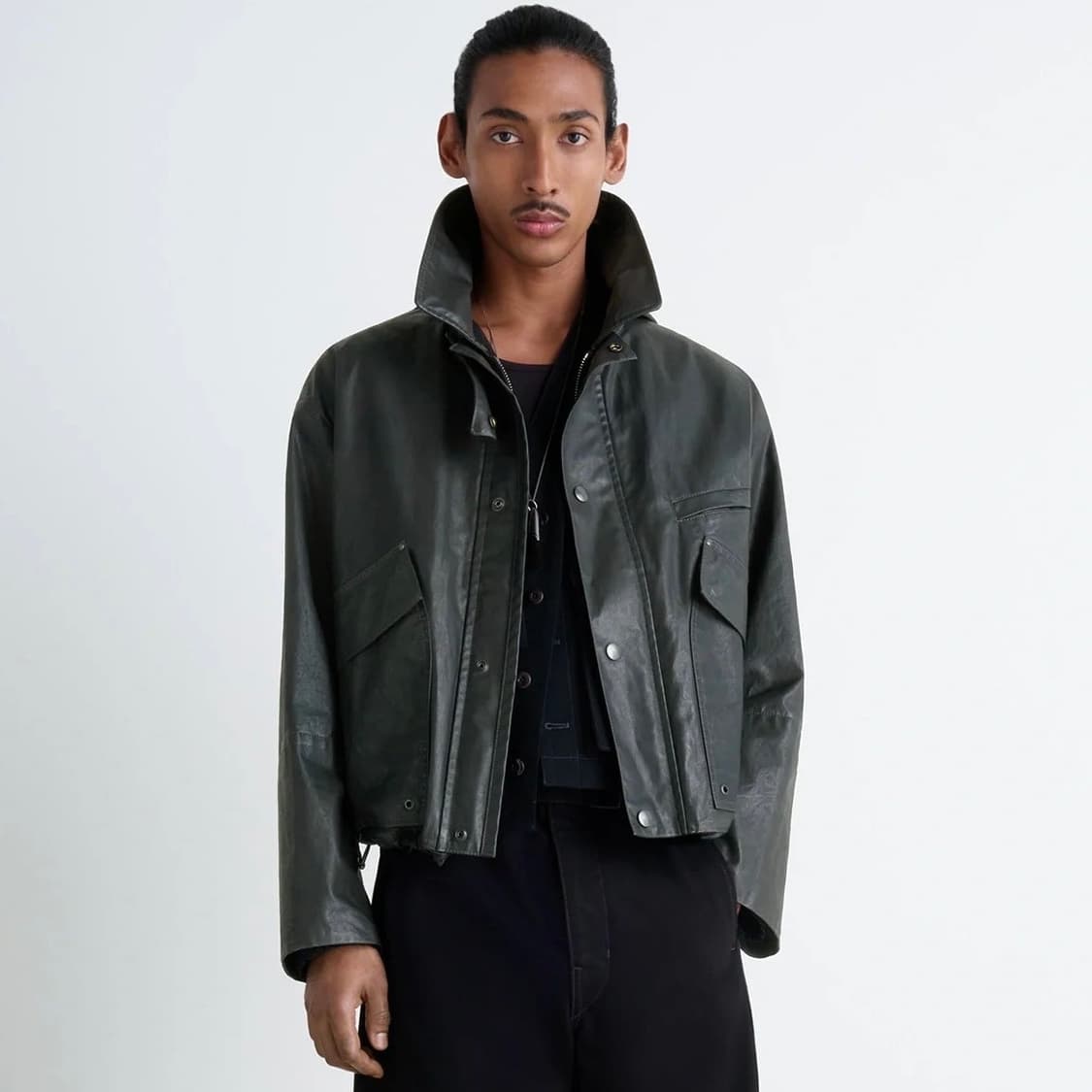 [50]르메르 25fw 숏 레인 자켓/오닉스 상품이미지1