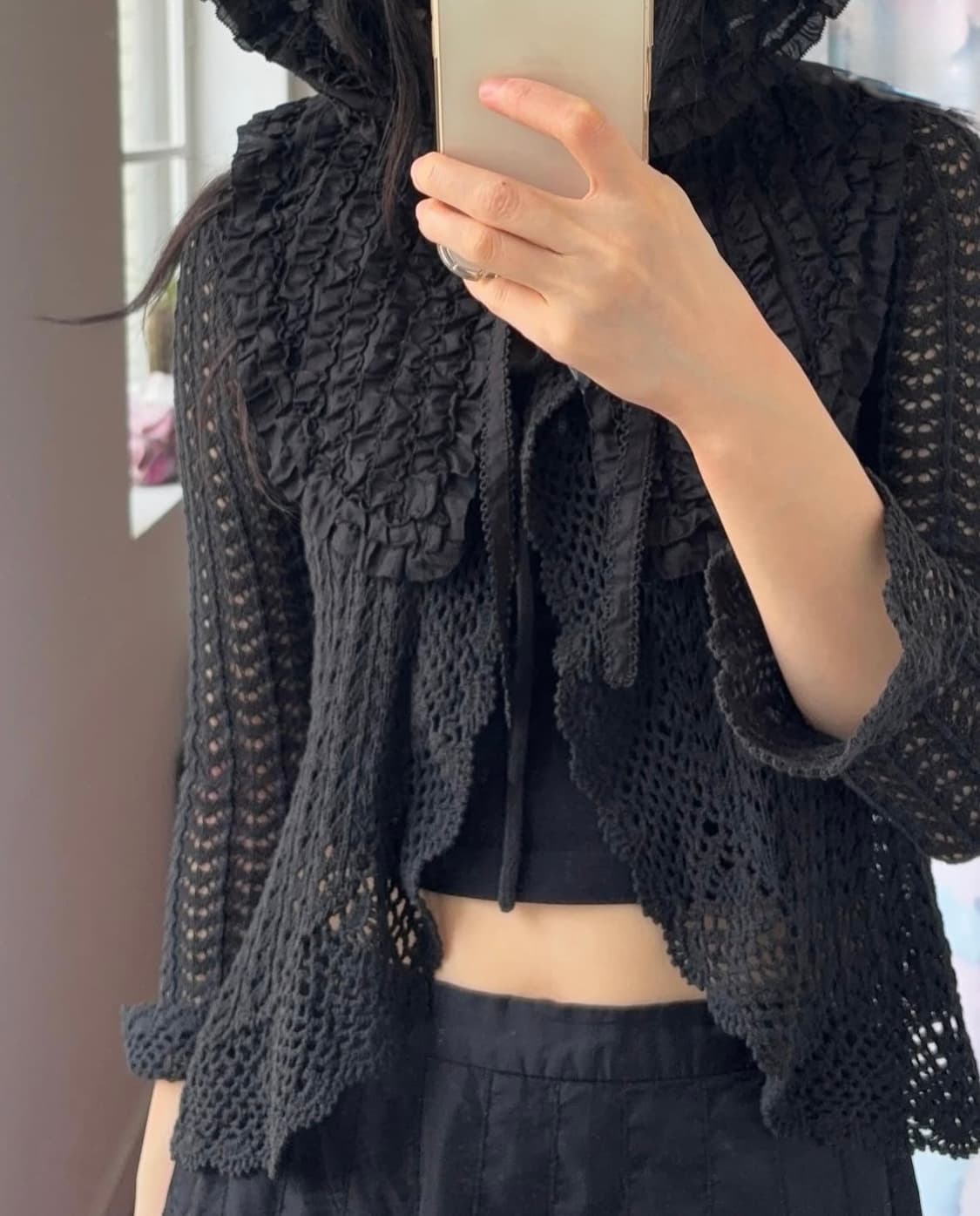 핑크하우스 후드 케이프 보넷 상품이미지3