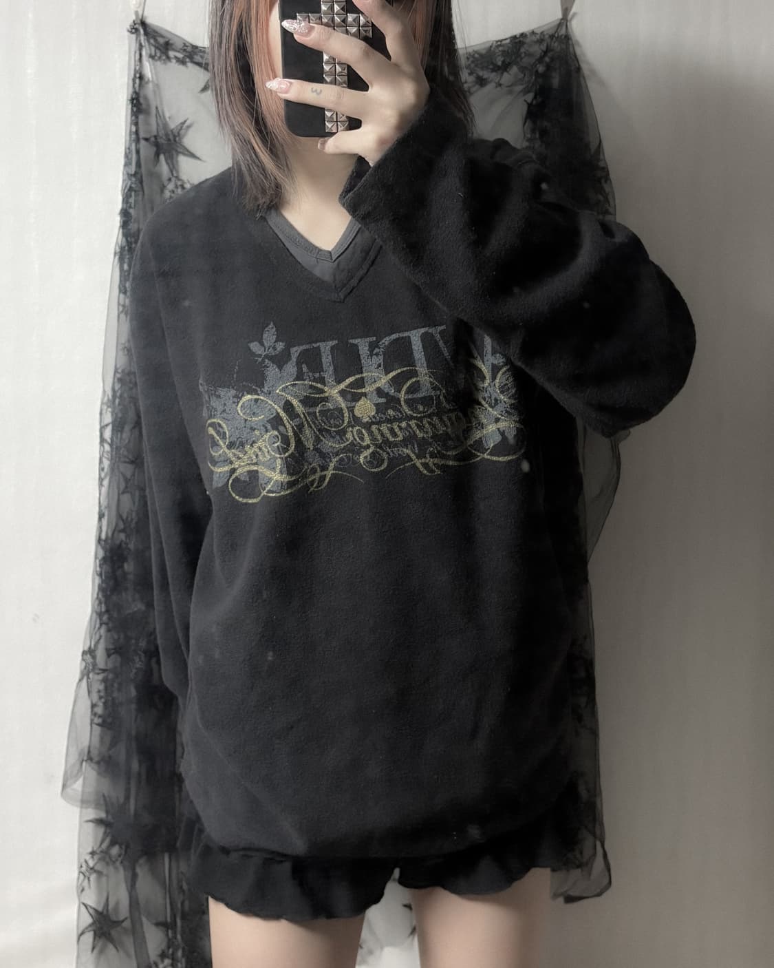 펑크 y2k 루즈 스웻셔츠 상품이미지2