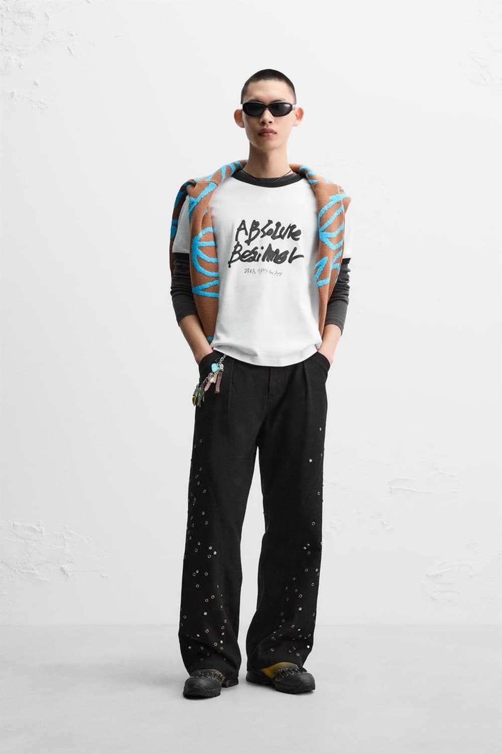 자라 앤더슨벨 초회판 립 콘트라스트 티셔츠 XL 상품이미지1