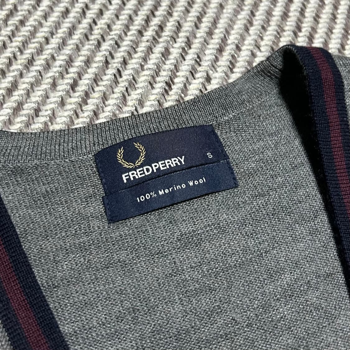 [S] Fredperry 프레드페리 울 니트 가디건 상품이미지5