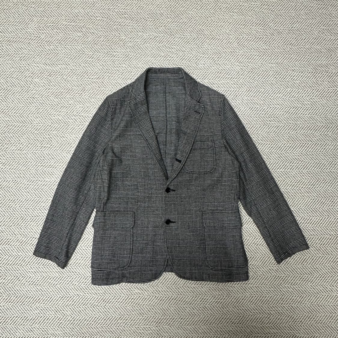 BEAMS PLUS glen check classic 3b jacket 상품이미지1