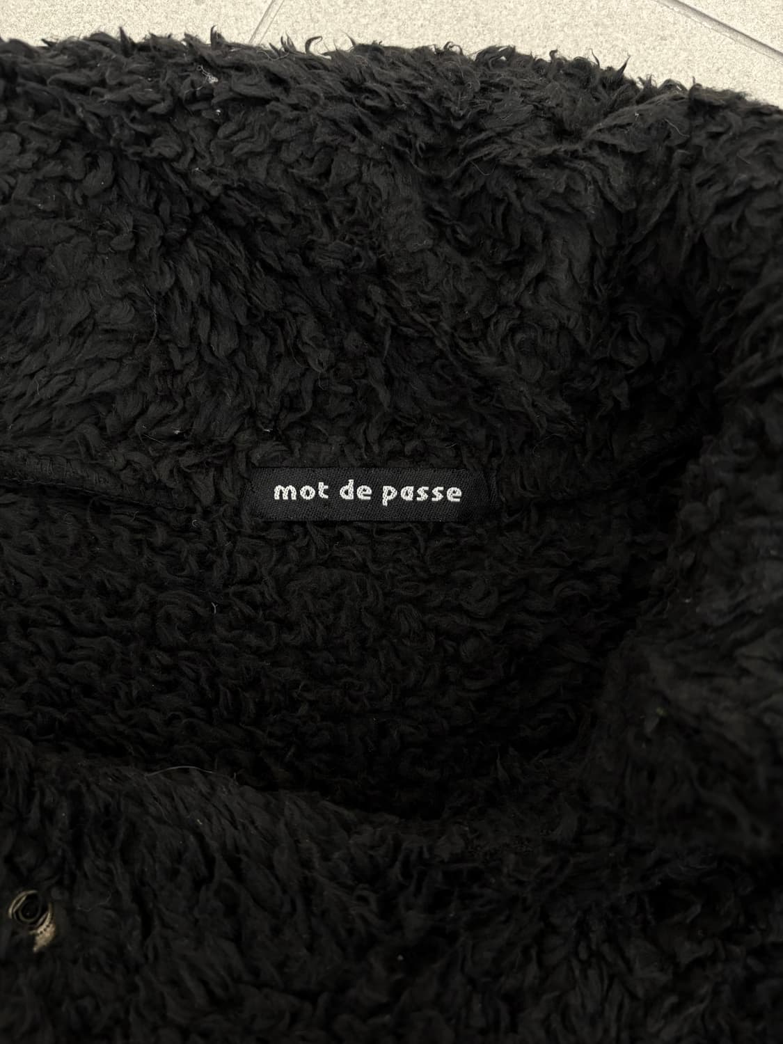 페이크 퍼 사선 베스트 집업 상품이미지4