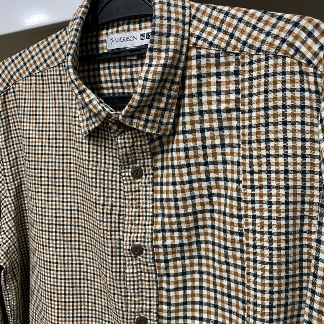 [M] 유니클로 X JWAnderson 테터솔체크 코튼셔츠 상품이미지4
