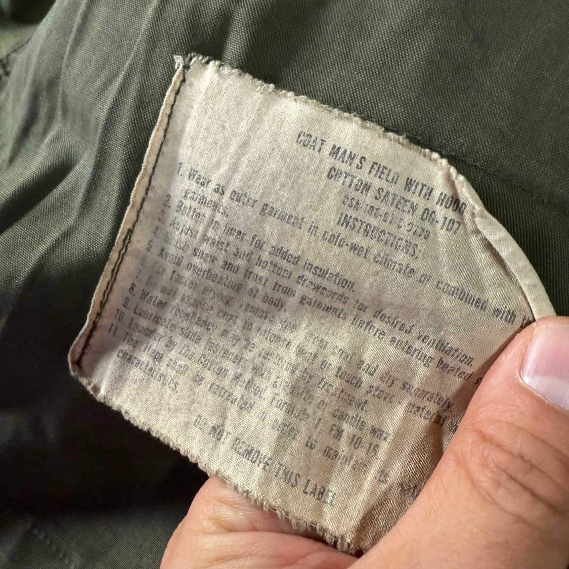 60‘s U.S Army 2nd M-65 필드자켓 M-R 상품이미지5