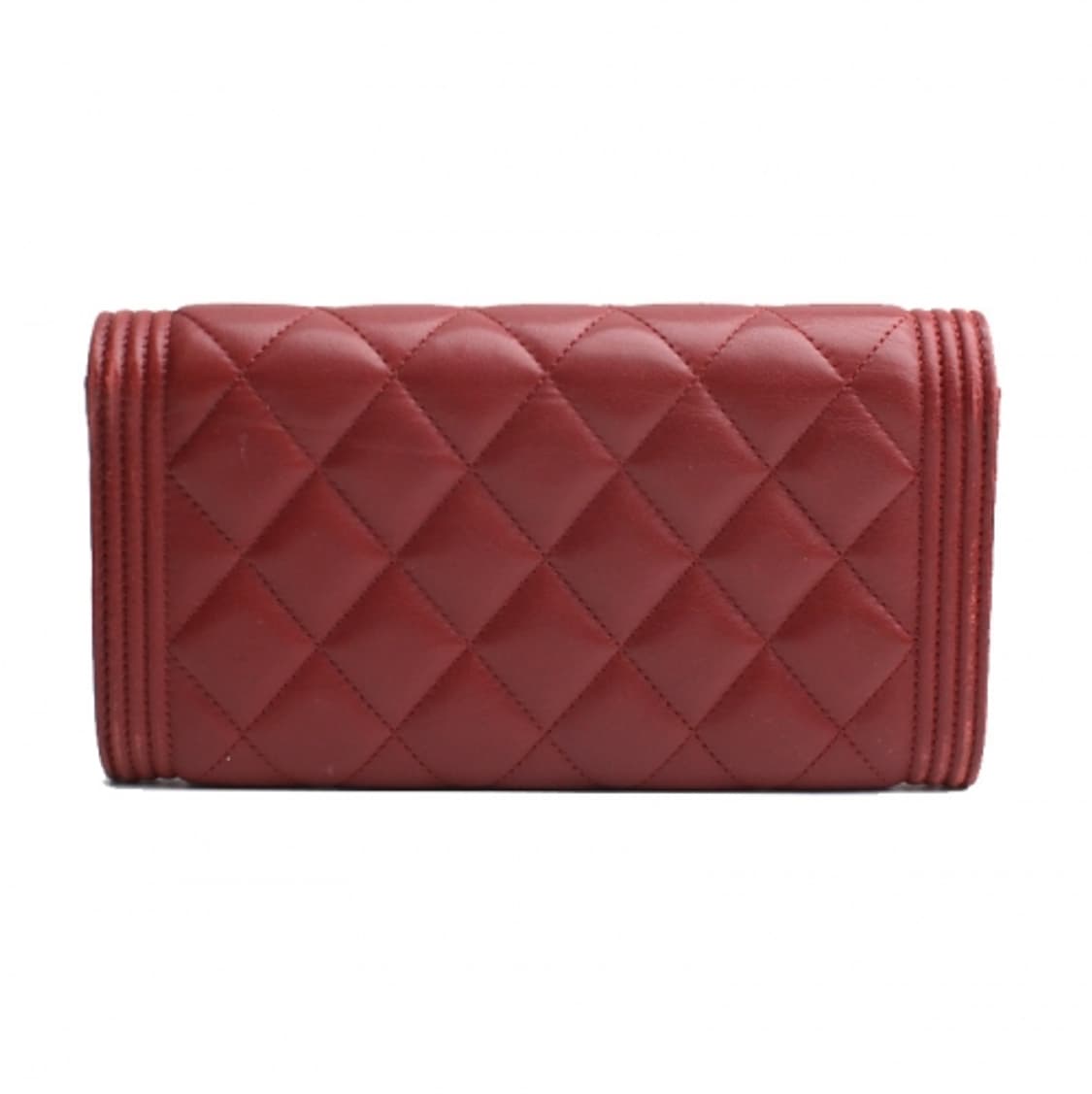 샤넬 딥레드 보이 빈티지 금장 장지갑 상품이미지2