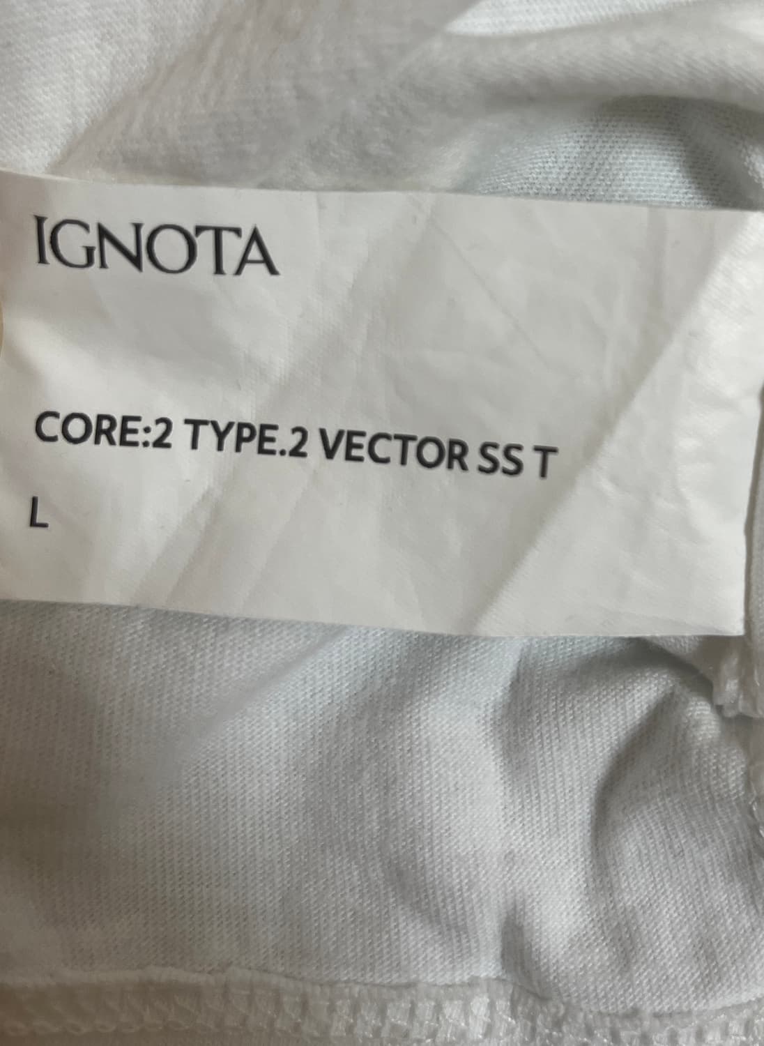 [L] 이그노타 코어2 type2 벡터ss 티셔츠 화이트 core2 상품이미지2